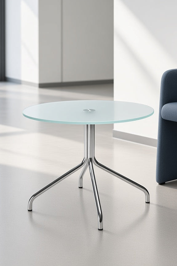 Couchtisch Rund mit Glassplatte