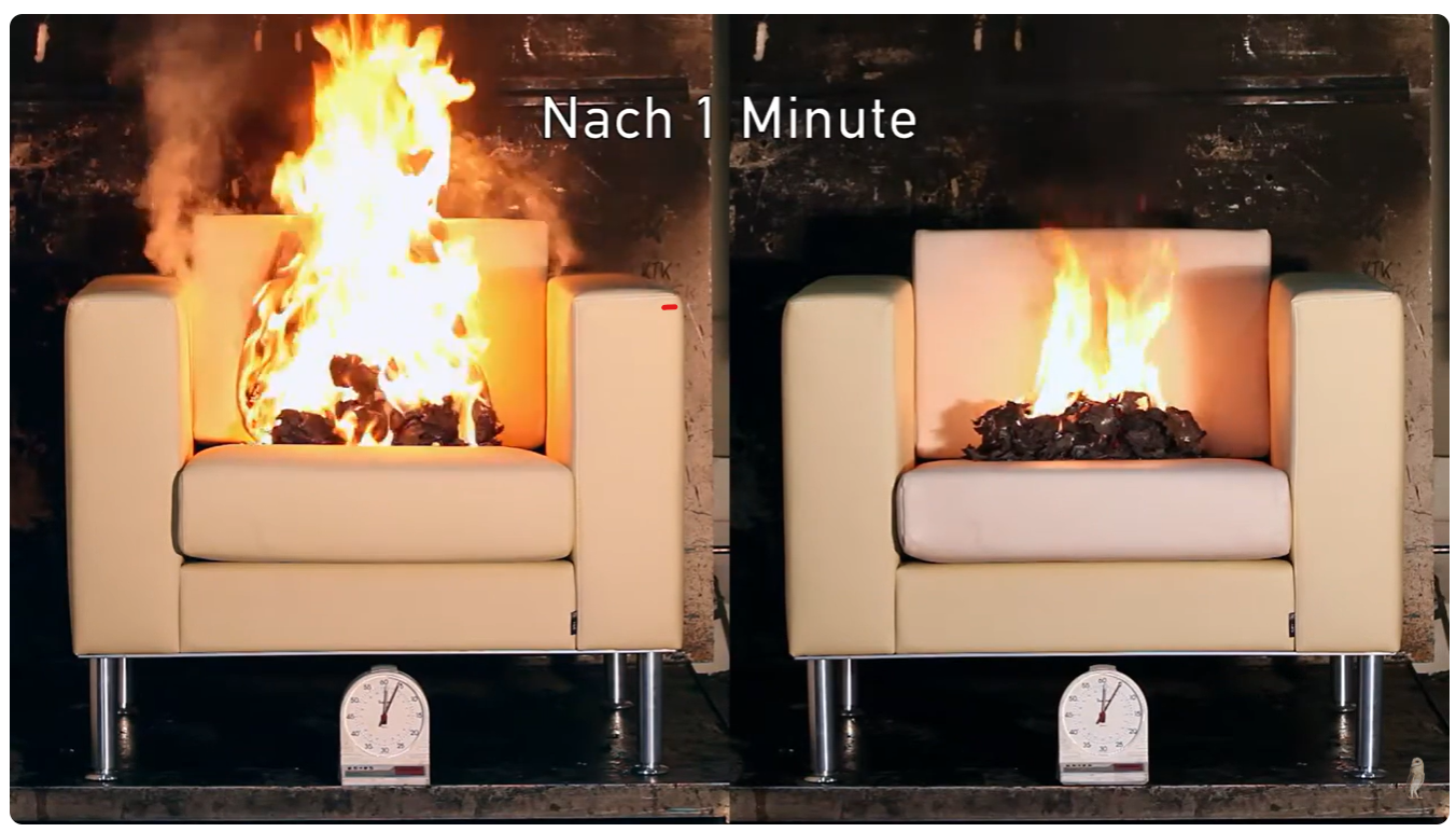 Video laden: SMV Brandschutz Versuch im Labor