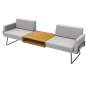 Preview: Polsterserie-Blogger-3-Sitzer-mit-Armlehnen-und-Couchtisch-mittig-schwer-entflammbar