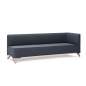 Preview: SoftBox 3-er Sitzsofa, Armlehnen links