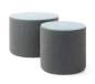 Preview: Vancouver Oto Hocker mit Glasplatte rund 540mm