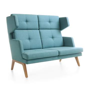 October 2-er Sitzsofa mit hoher Rückenlehne