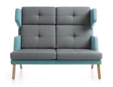 October 2-er Sitzsofa mit hoher Rückenlehne
