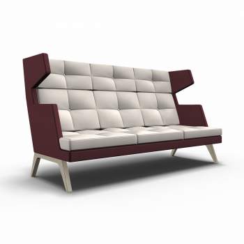 October 3-er Sitzsofa mit hoher Rückenlehne