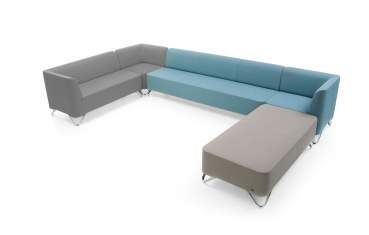 SoftBox 2-er Sitzsofa, Armlehnen rechts
