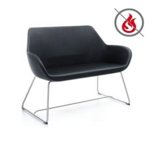 Fan 2-er Sitzsofa mit Kufengestell