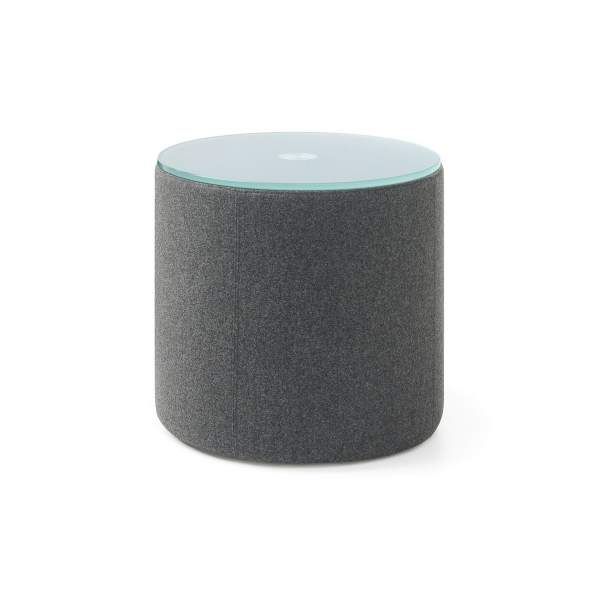 Vancouver Oto Hocker mit Glasplatte rund 410mm