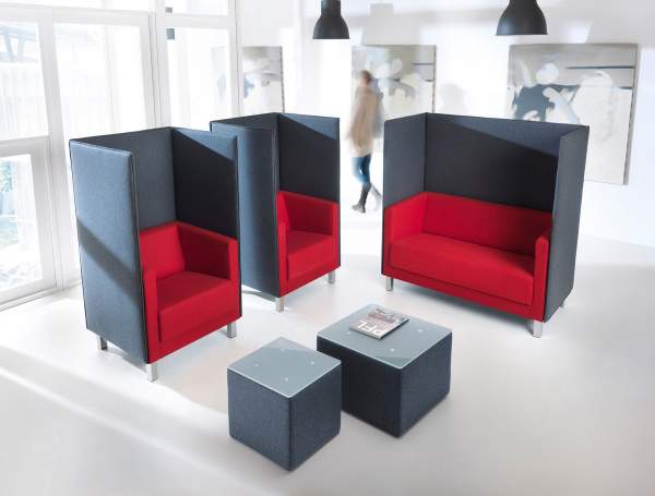 Vancouver Oto Hocker mit Glasplatte rund 410mm